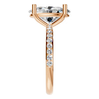 RI-2872 Rose Gold Ring SET - Side View