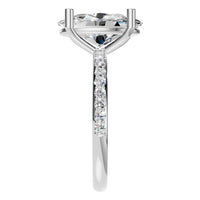 RI-2872 White Gold Ring SET - Side View