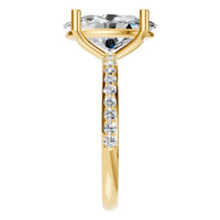 RI-2872 Yellow Gold Ring SET - Side View