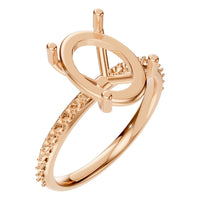 RI-2872 Rose Gold Ring UNSET - Main View