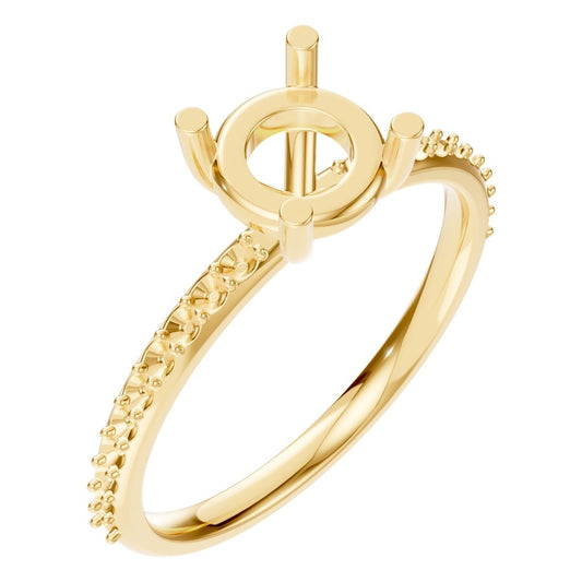 RI-2872 Yellow Gold Ring UNSET - Main View