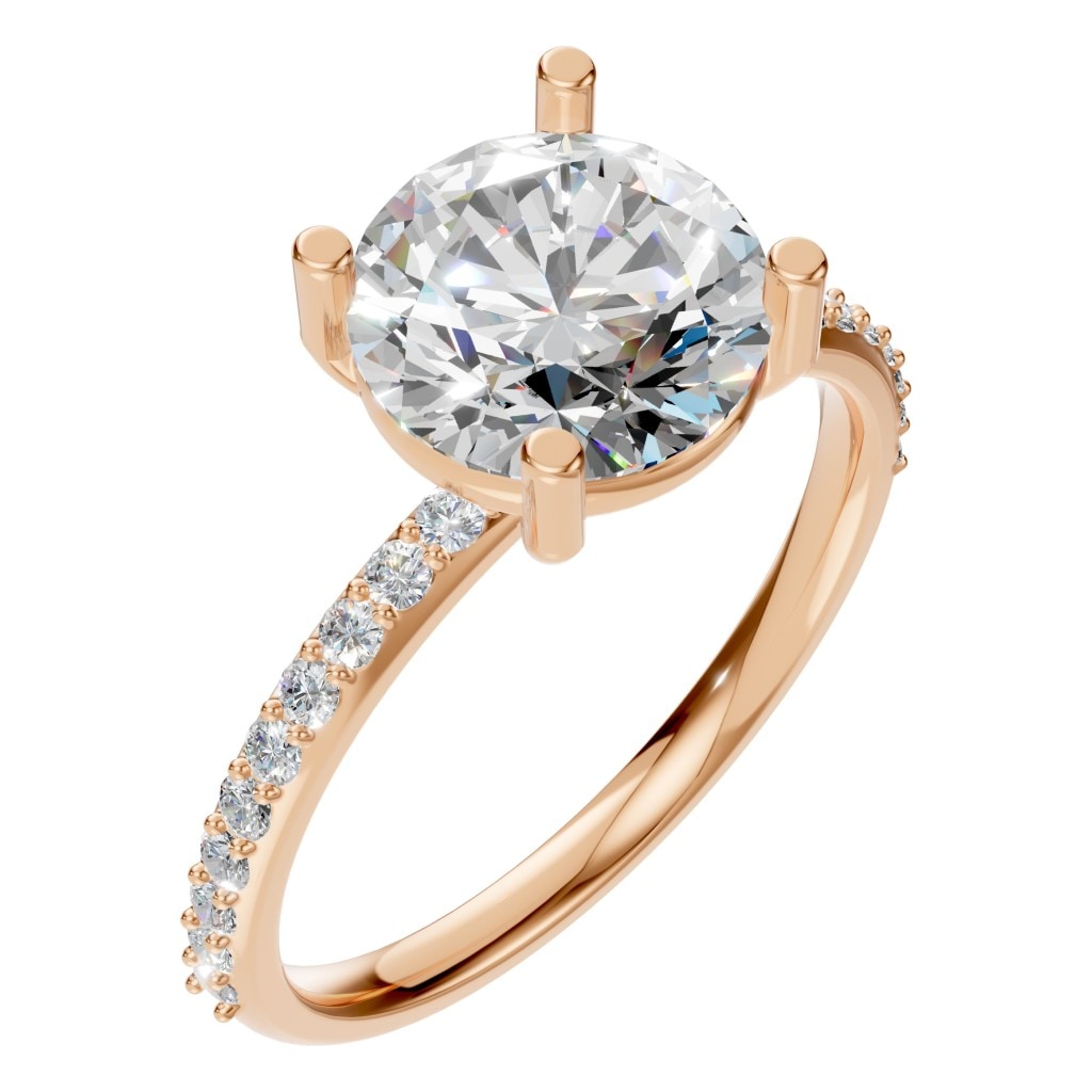 RI-2872 Rose Gold Ring SET - Main View