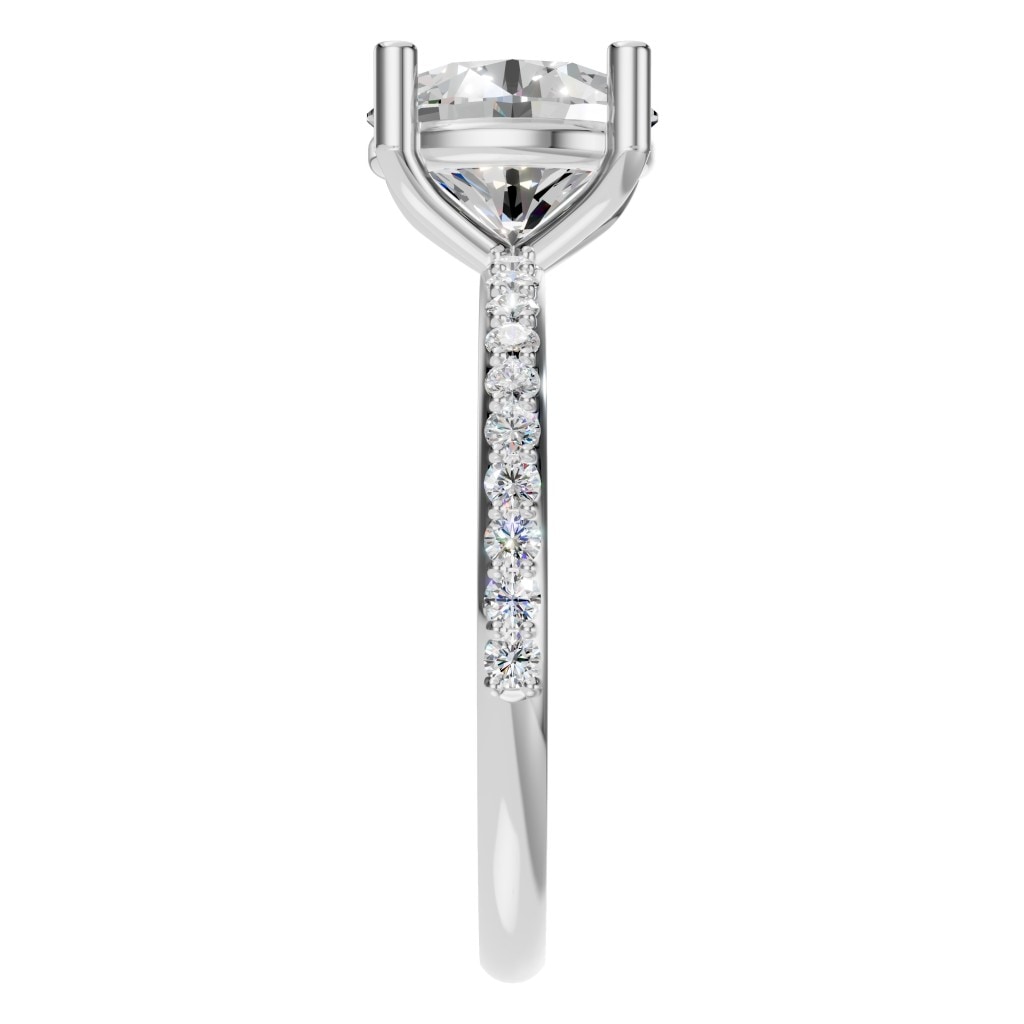 RI-2872 White Gold Ring SET - Side View