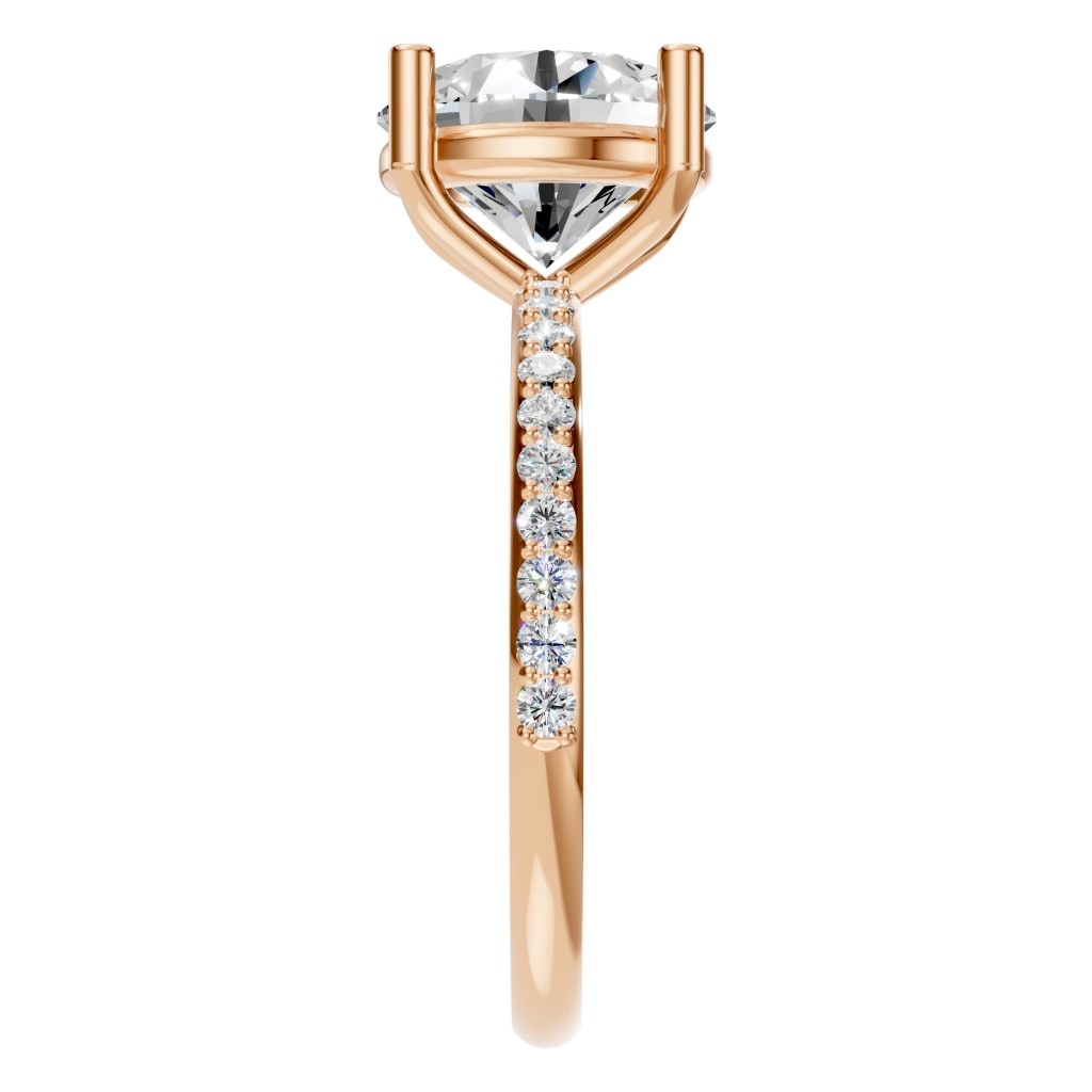 RI-2872 Rose Gold Ring SET - Side View