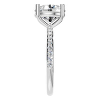 RI-2872 White Gold Ring SET - Side View