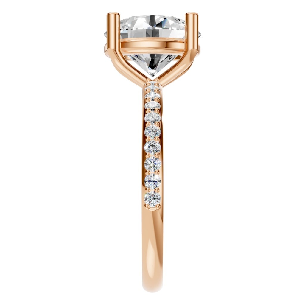RI-2872 Rose Gold Ring SET - Side View