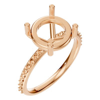 RI-2872 Rose Gold Ring UNSET - Main View