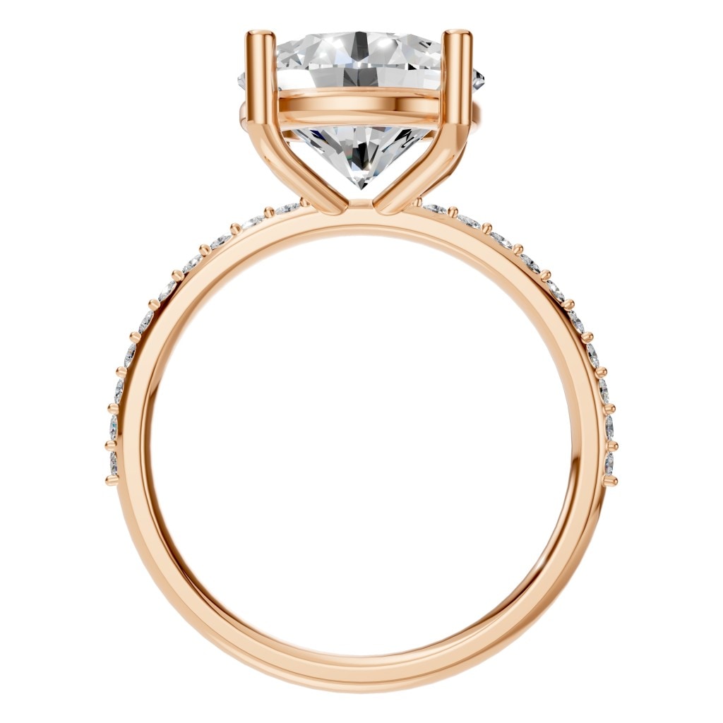 RI-2872 Rose Gold Ring SET - Top View