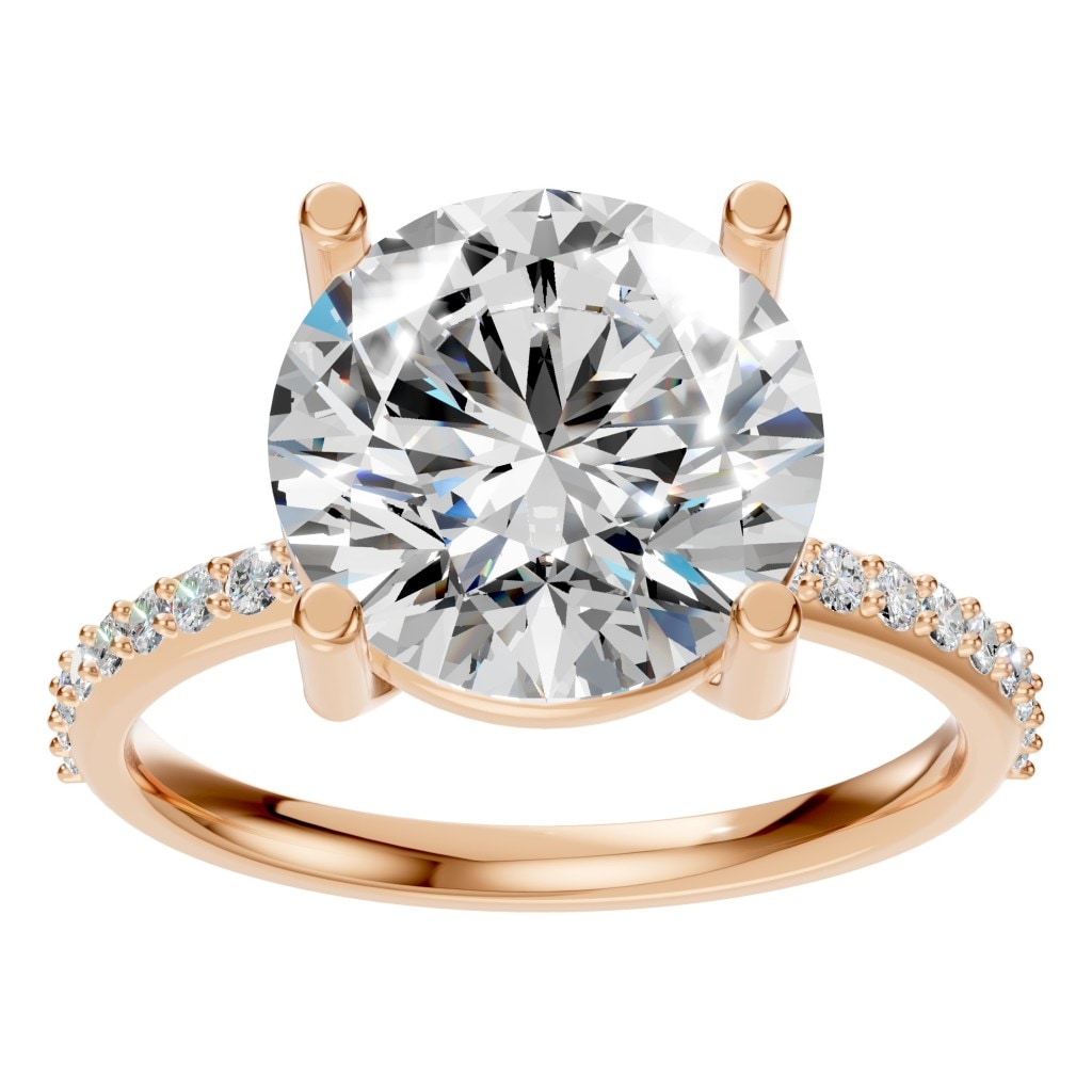 RI-2872 Rose Gold Ring SET - Front View