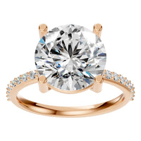 RI-2872 Rose Gold Ring SET - Front View