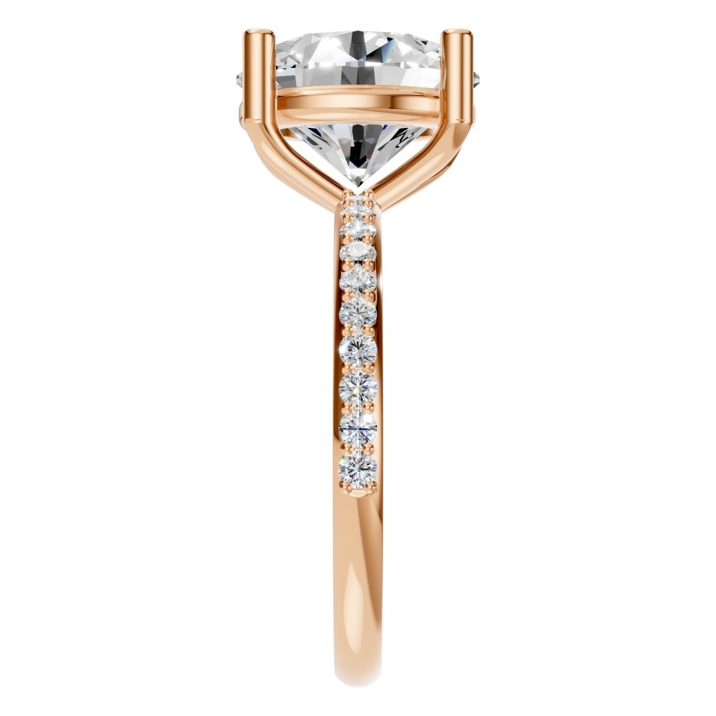 RI-2872 Rose Gold Ring SET - Side View