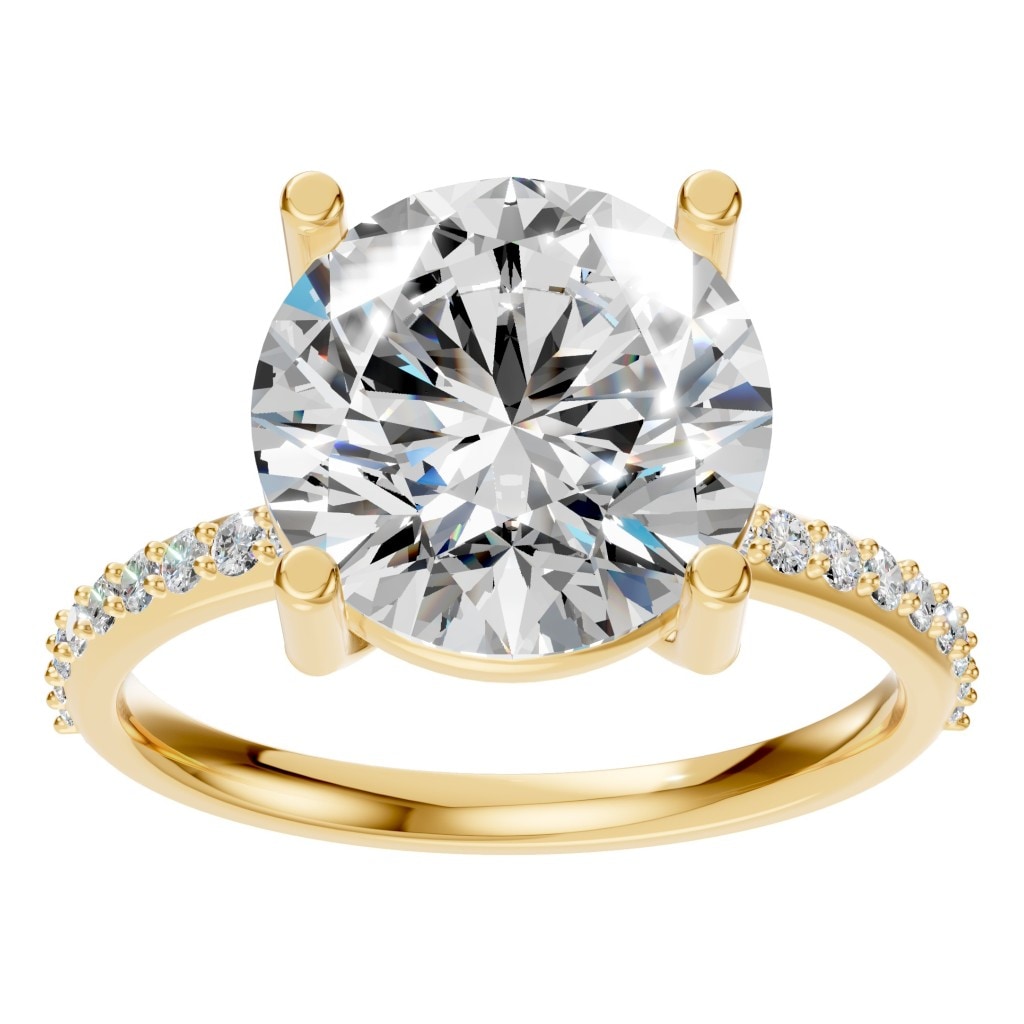 RI-2872 Yellow Gold Ring SET - Front View