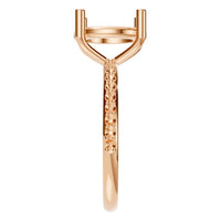 RI-2872 Rose Gold Ring UNSET - Side View