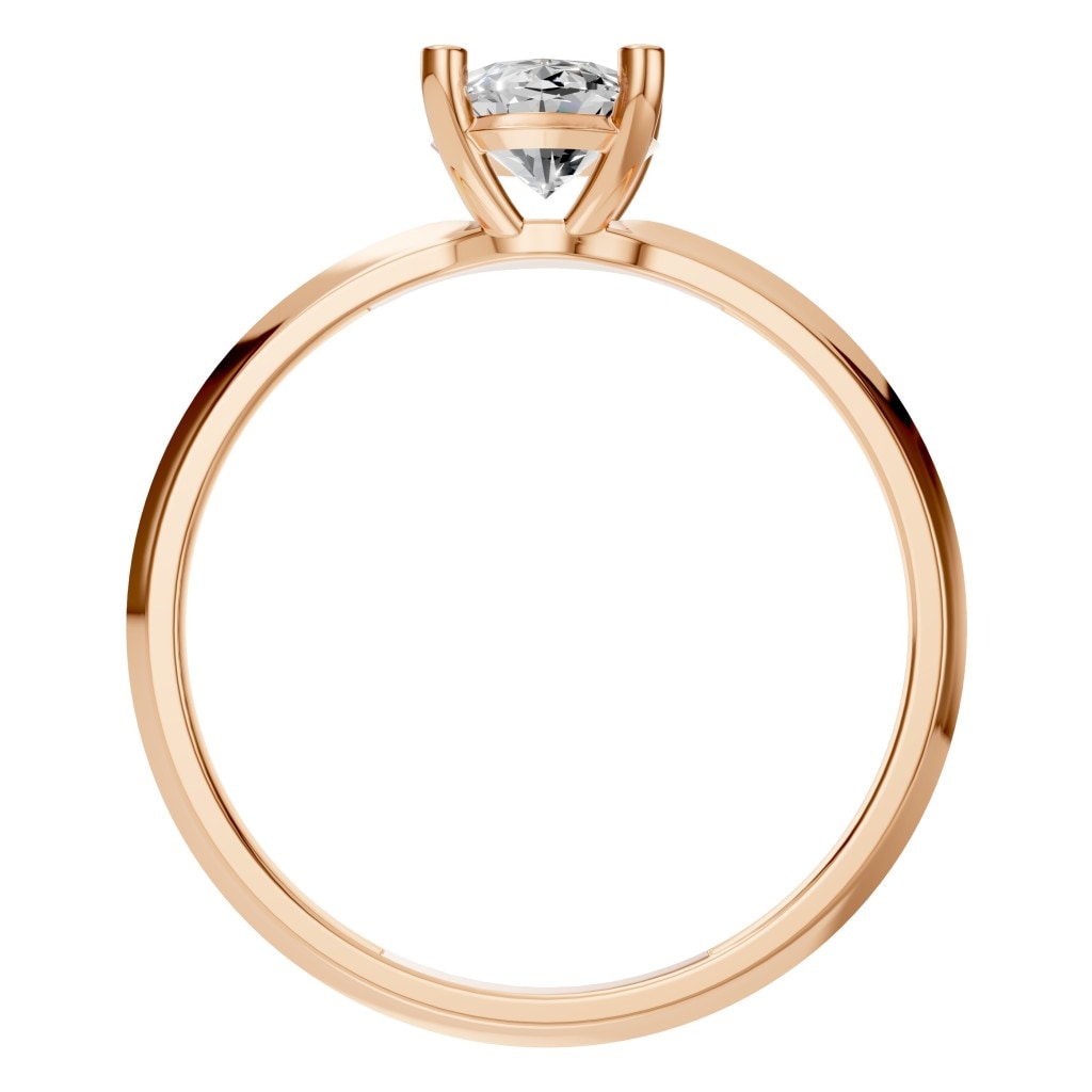 RI-2940 Rose Gold Ring SET - Top View