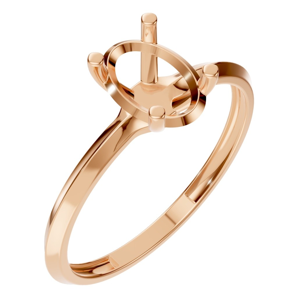 RI-2940 Rose Gold Ring UNSET - Main View