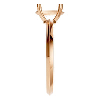 RI-2940 Rose Gold Ring UNSET - Side View