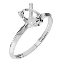 RI-2940 White Gold Ring UNSET - Main View