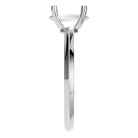 RI-2940 White Gold Ring UNSET - Side View