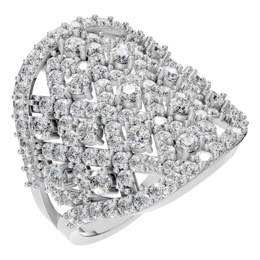 RI-2967 White Gold Ring SET - Main View