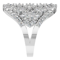 RI-2967 White Gold Ring SET - Side View
