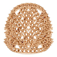 RI-2967 Rose Gold Ring UNSET - Front View