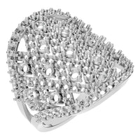 RI-2967 White Gold Ring UNSET - Main View