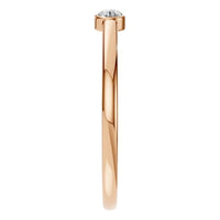 RI-2970 Rose Gold Ring SET - Side View
