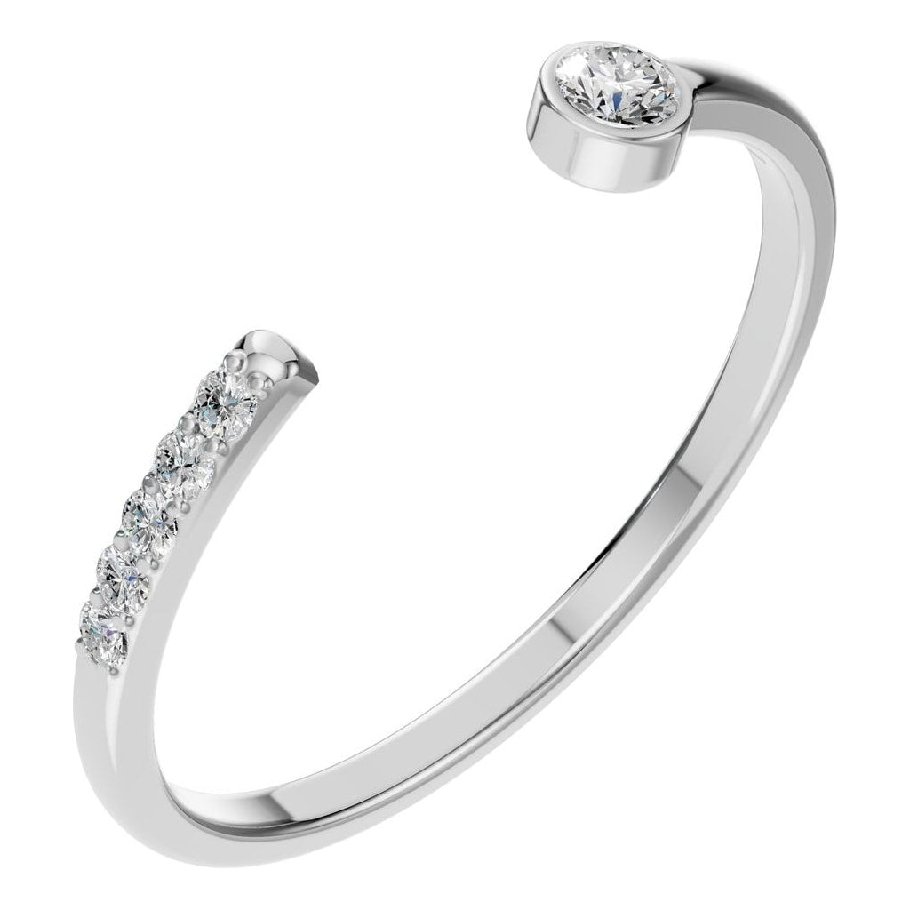 RI-2970 White Gold Ring SET - Main View
