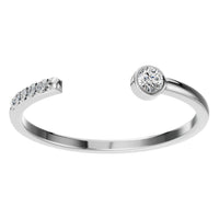 RI-2970 White Gold Ring SET - Front View
