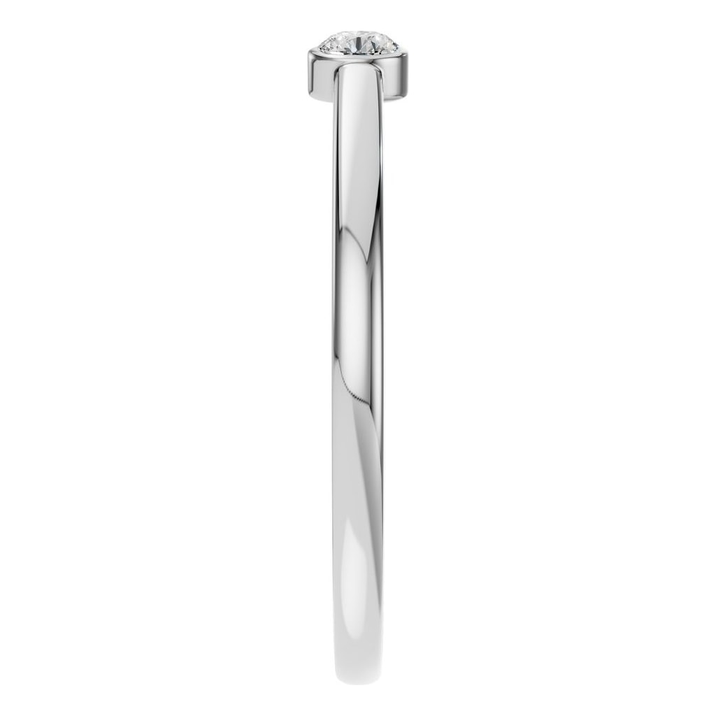 RI-2970 White Gold Ring SET - Side View
