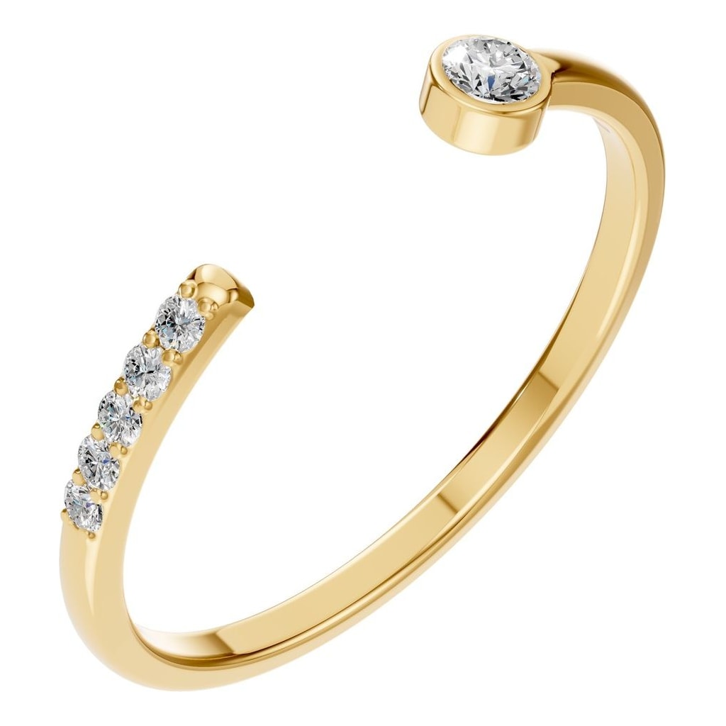 RI-2970 Yellow Gold Ring SET - Main View