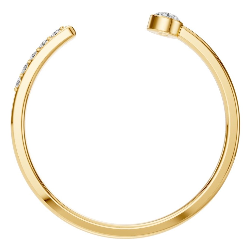 RI-2970 Yellow Gold Ring SET - Top View