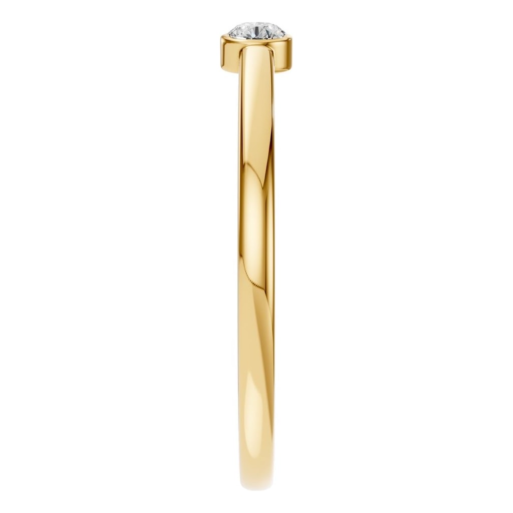 RI-2970 Yellow Gold Ring SET - Side View