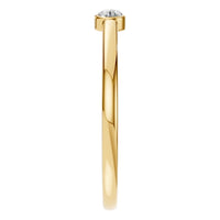 RI-2970 Yellow Gold Ring SET - Side View