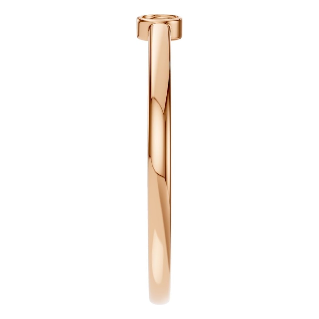 RI-2970 Rose Gold Ring UNSET - Side View