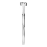 RI-2970 White Gold Ring UNSET - Side View