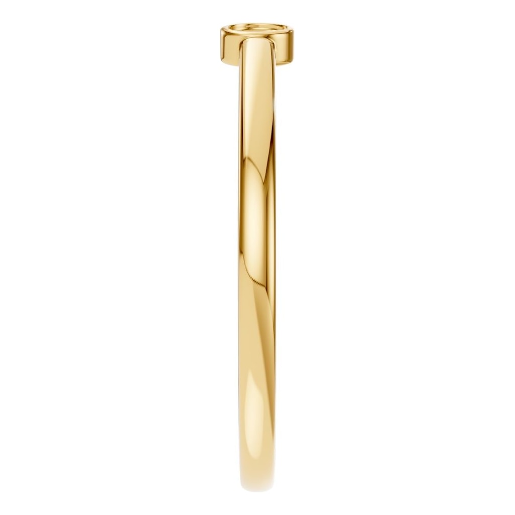 RI-2970 Yellow Gold Ring UNSET - Side View