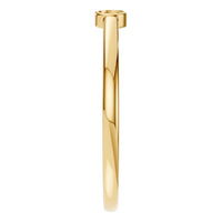 RI-2970 Yellow Gold Ring UNSET - Side View