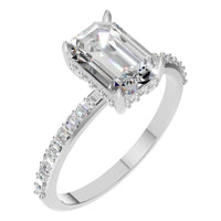 RI-3019 White Gold Ring SET - Main View