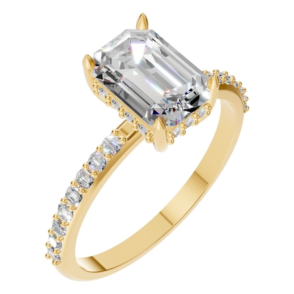 RI-3019 Yellow Gold Ring SET - Main View