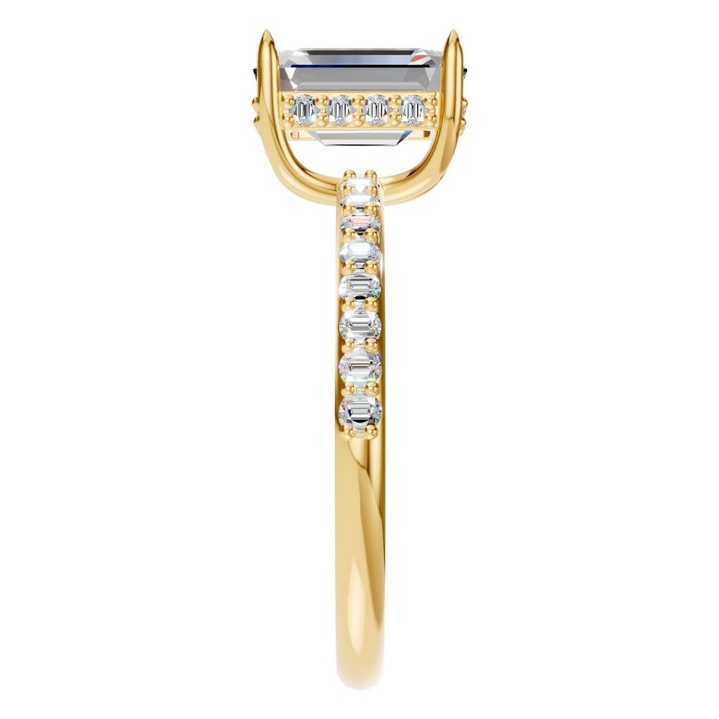 RI-3019 Yellow Gold Ring SET - Side View