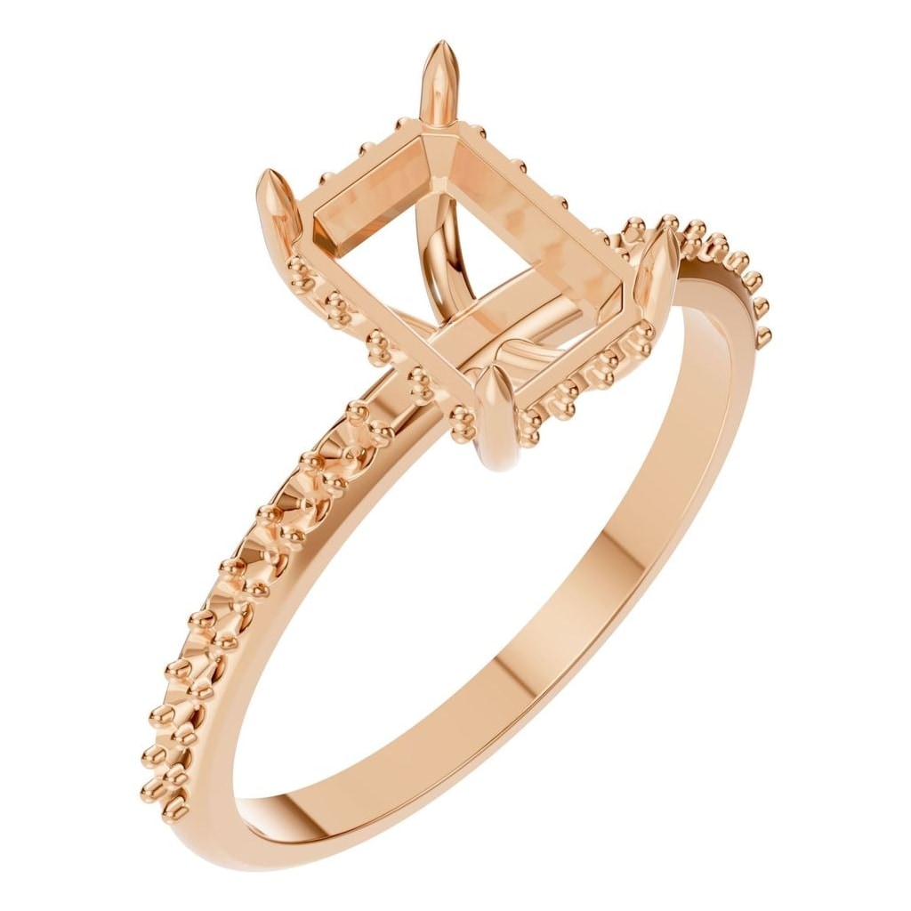 RI-3019 Rose Gold Ring UNSET - Main View