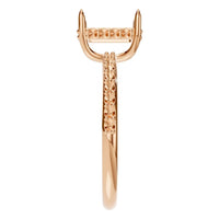 RI-3019 Rose Gold Ring UNSET - Side View
