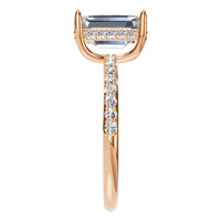 RI-3019 Rose Gold Ring SET - Side View