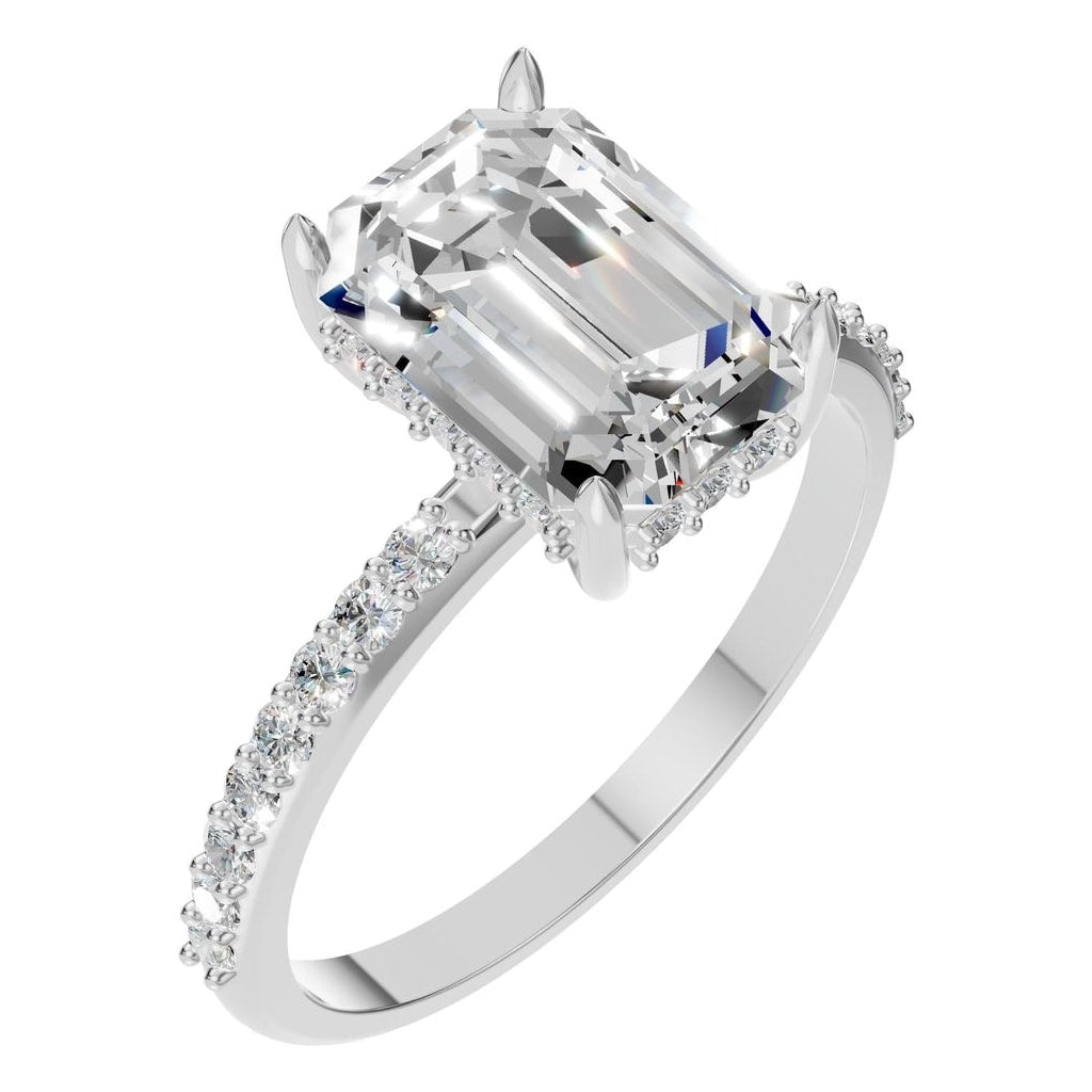 RI-3019 White Gold Ring SET - Main View