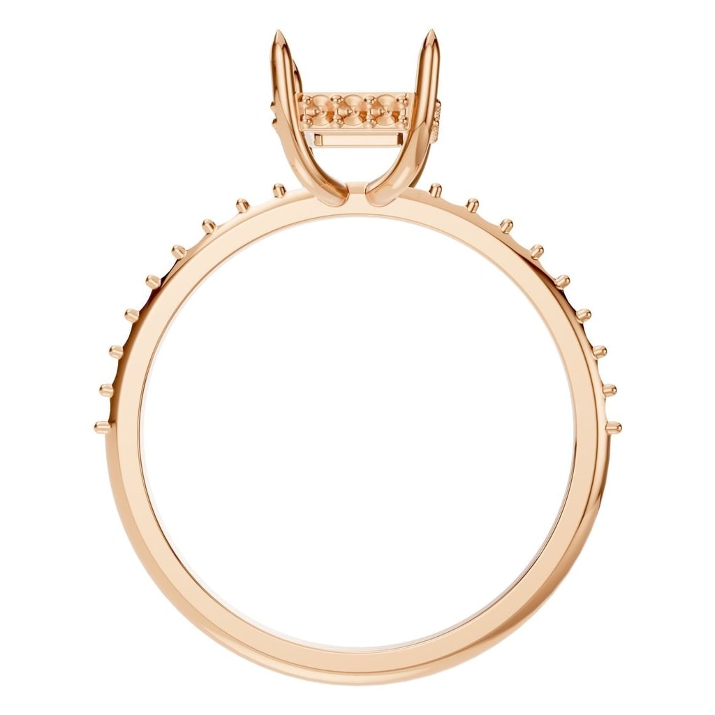 RI-3019 Rose Gold Ring UNSET - Top View