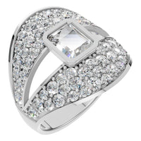 RI-3037 White Gold Ring SET - Main View