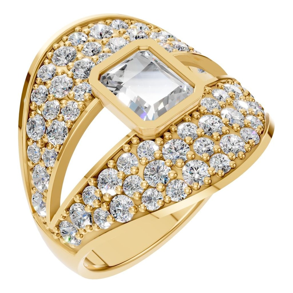 RI-3037 Yellow Gold Ring SET - Main View