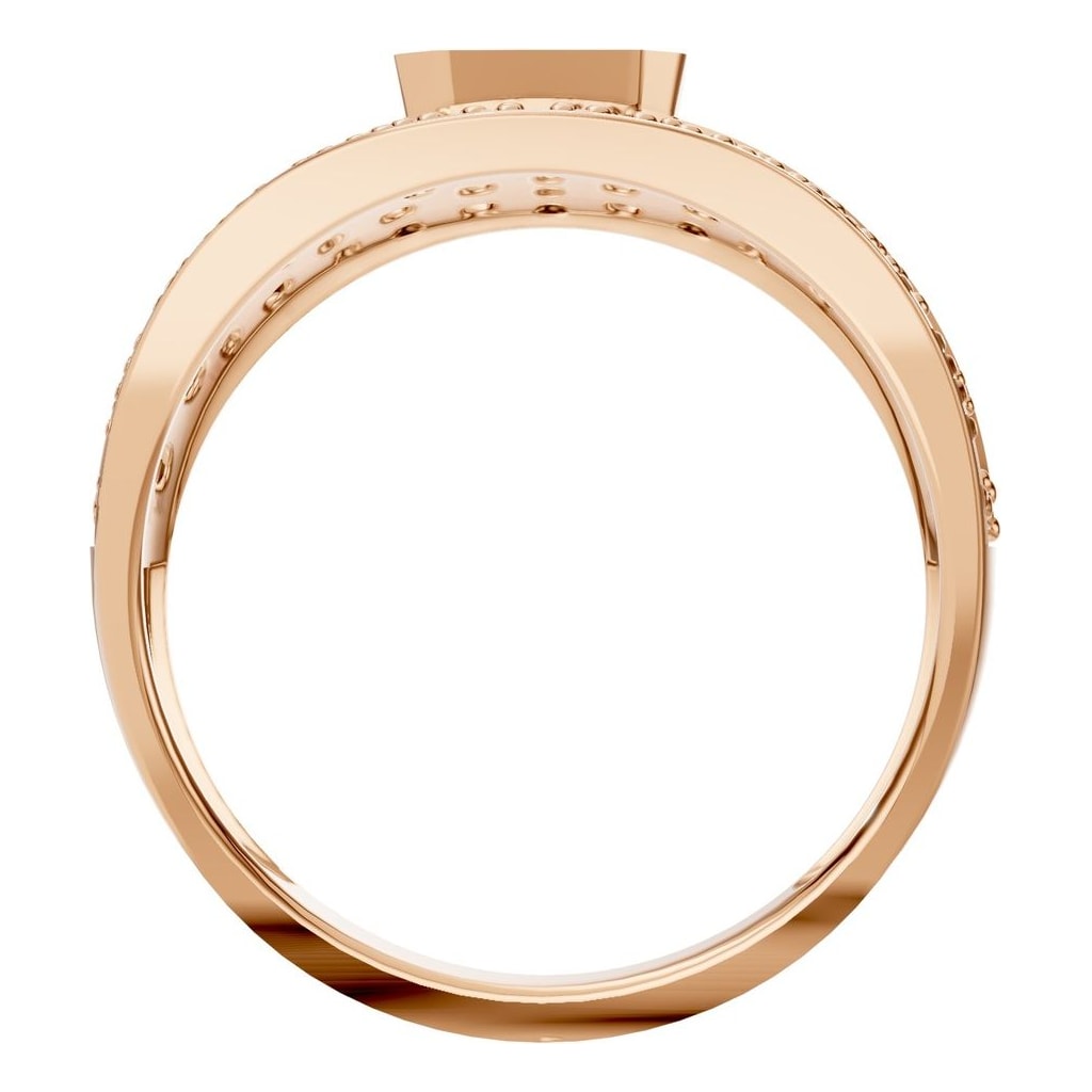 RI-3037 Rose Gold Ring UNSET - Top View