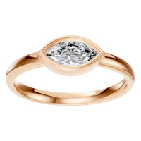RI-3049 Rose Gold Ring SET - Front View